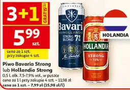 Auchan Piwo Bavaria Strong lub Hollandia Strong oferta