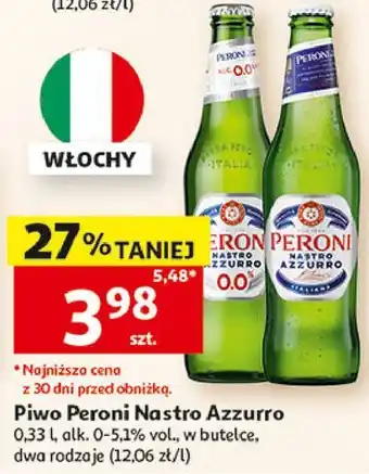 Auchan Piwo Peroni Nastro Azzurro oferta
