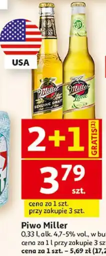 Auchan Piwo Miller oferta