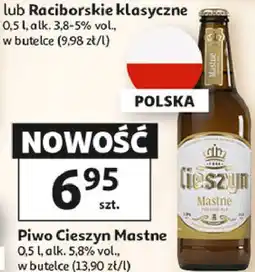 Auchan Piwo Cieszyn Mastne oferta