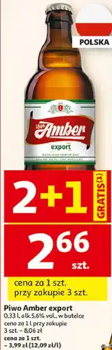 Auchan Piwo Amber export oferta