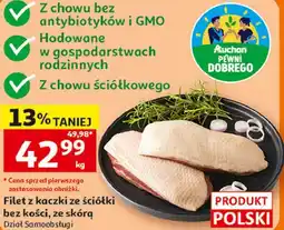 Auchan Filet z kaczki ze ściółki bez kości, ze skórą oferta