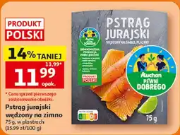 Auchan Auchan Pewni Dobrego Pstrąg jurajski wędzony na zimno w plastrach oferta