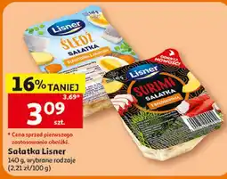 Auchan Lisner Sałatka śledziowa lub surimi oferta