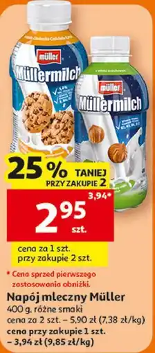 Auchan Napój mleczny Müller Müllermilch oferta