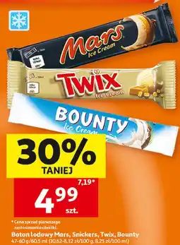 Auchan Baton lodowy Mars, Snickers, Twix, Bounty oferta