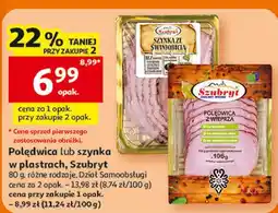 Auchan Polędwica lub szynka w plastrach, Szubryt oferta
