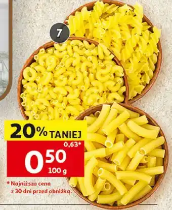 Auchan Makaron kolanka, rurki, świderki lub nitki oferta