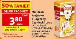 Auchan Makaron krajanka 5-jajeczny, Czaniecki oferta