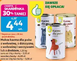 Auchan Mokra karma dla psów oferta