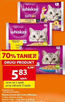 Auchan Mokra karma dla kota Whiskas oferta