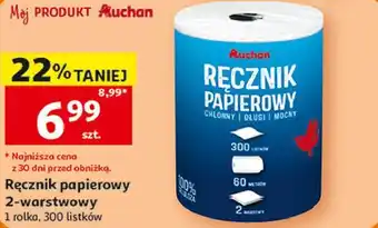 Auchan Ręcznik papierowy 2-warstwowy Auchan oferta
