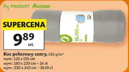 Auchan Koc polarowy szary oferta