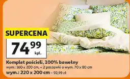 Auchan Komplet pościeli, 100% bawełny oferta