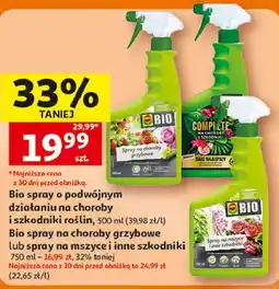 Auchan Bio spray o podwójnym działaniu na choroby i szkodniki roślin oferta