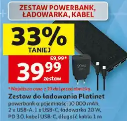 Auchan Zestaw do ładowania Platinet oferta