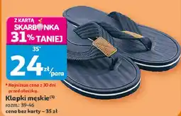 Auchan Klapki męskie Inextenso oferta