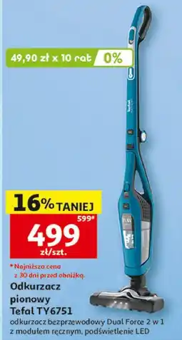 Auchan Odkurzacz pionowy Tefal TY6751 oferta