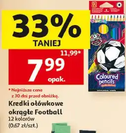 Auchan Kredki ołówkowe okrągłe Football oferta