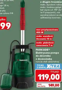 Kaufland PARKSIDE Elektryczna pompa do zbiornika z deszczówką oferta