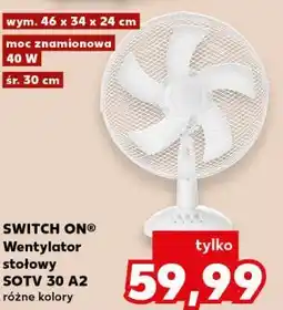 Kaufland SWITCH ON Wentylator stołowy SOTV 30 A2 oferta