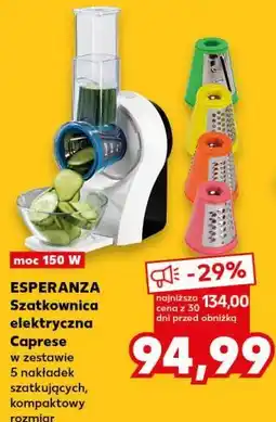 Kaufland ESPERANZA Szatkownica elektryczna Caprese oferta