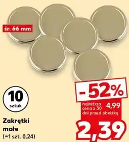 Kaufland Zakrętki małe śr. 66 mm oferta