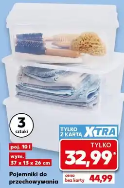 Kaufland Pojemniki do przechowywania 3 sztuki oferta