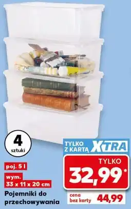 Kaufland Pojemniki do przechowywania 4 sztuki oferta