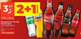 Napój gazowany Coca-Cola, Fanta lub Sprite