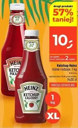 Dealz Ketchup Heinz różne rodzaje oferta