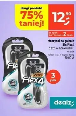 Dealz Maszynki do golenia Bic Flex4 3 szt. w opakowaniu oferta