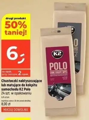 Dealz Chusteczki nabłyszczające lub matujące do kokpitu samochodu K2 Polo oferta