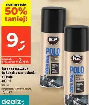 Dealz Spray czyszczący do kokpitu samochodu K2 Polo oferta