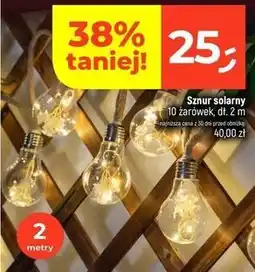 Dealz Sznur solarny 10 żarówek, dł. 2 m oferta