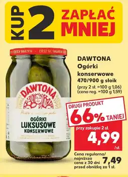 Kaufland Ogórki konserwowe Dawtona oferta