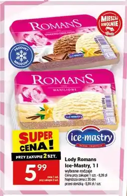 Twój Market Lody Romans Ice-Mastry waniliowe oferta