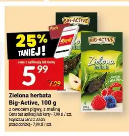 Twój Market Zielona herbata Big-Active z maliną oferta