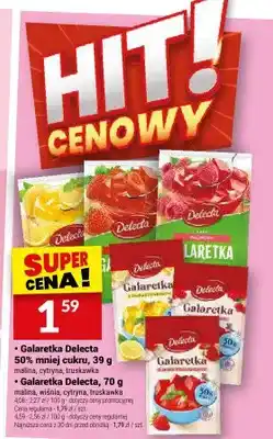 Twój Market Galaretka Delecta 50% mniej cukru malina oferta