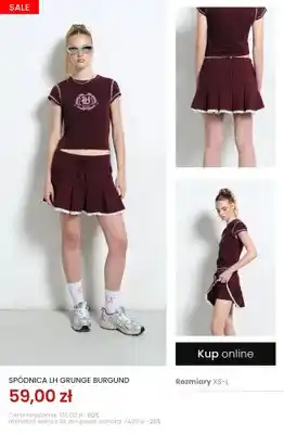Spódnica LH Grunge Burgund