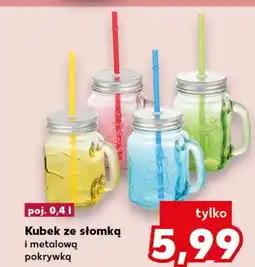Kaufland Słoik ze słomką E oferta