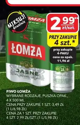 Top Market Piwo Łomża Jasne oferta