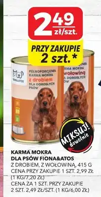 Top Market Karma mokra dla psów Fiona&Atos z wołowiną oferta