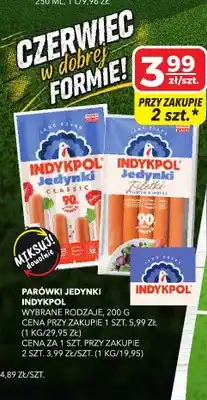 Top Market Parówki Jedynki Classic Indykpol oferta