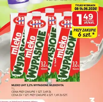 Mleko UHT 3,2% wypasione Mlekovita
