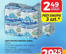 Top Market Lody Kostka Śnieżna Koral oferta