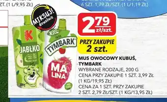 Top Market Mus owocowy Kubuś, Tymbark oferta