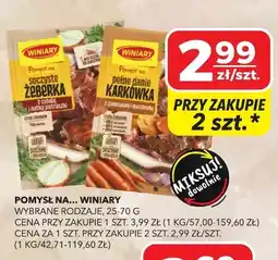 Top Market Pomysł na... soczyste żeberka Winiary oferta