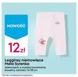 Pepco Legginsy niemowlęce Mała Syrenka dziewczęce z wysoką zawartością bawełny oferta