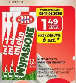 Top Market Mleko UHT 3,2% wypasione Mlekovita oferta